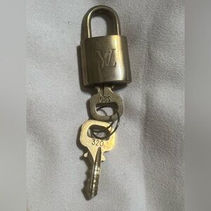 Louis Vuitton Gold Padlock with Keys